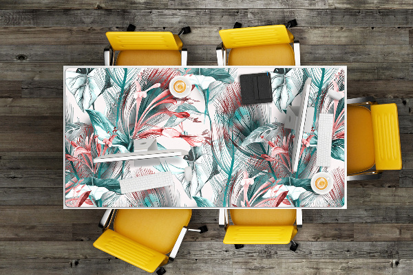 Sous-main bureau Dessin tropical