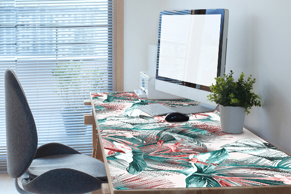 Sous-main bureau Dessin tropical