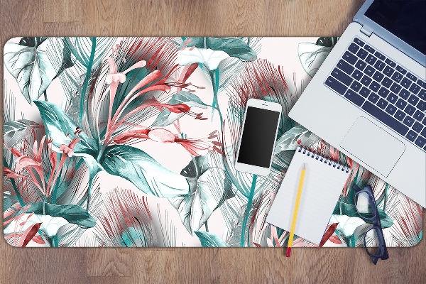 Sous-main bureau Dessin tropical