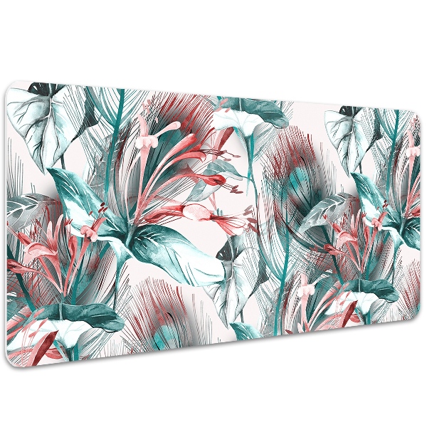 Sous-main bureau Dessin tropical