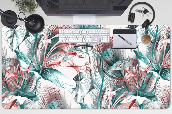 Sous-main bureau Dessin tropical