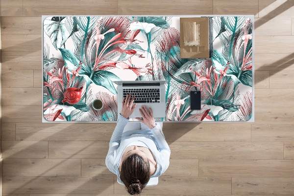 Sous-main bureau Dessin tropical