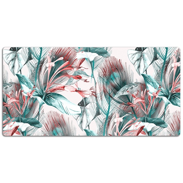 Sous-main bureau Dessin tropical