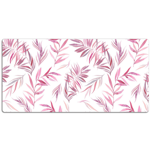Sous main de bureau Feuilles roses