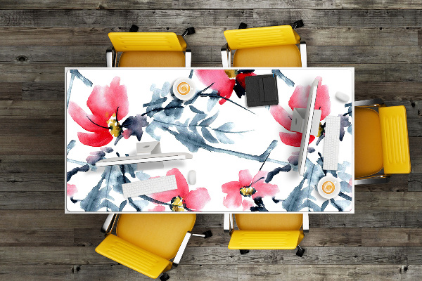 Tapis de bureau Modèle de fleur
