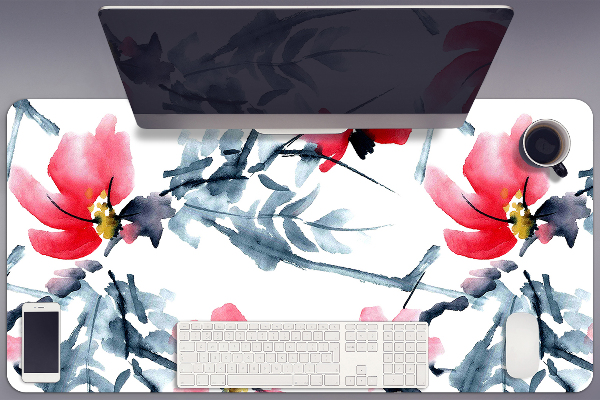 Tapis de bureau Modèle de fleur