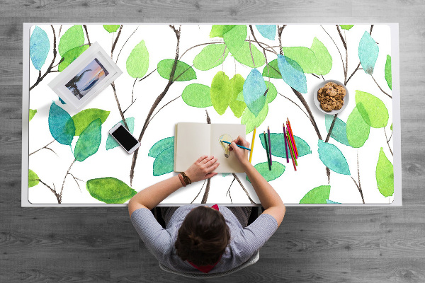 Tapis de bureau Brindilles vertes