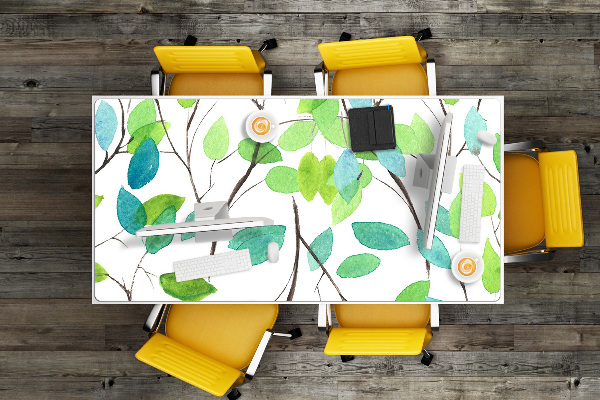 Tapis de bureau Brindilles vertes