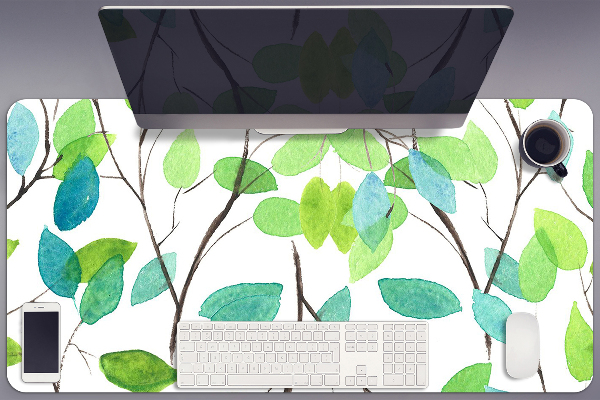 Tapis de bureau Brindilles vertes