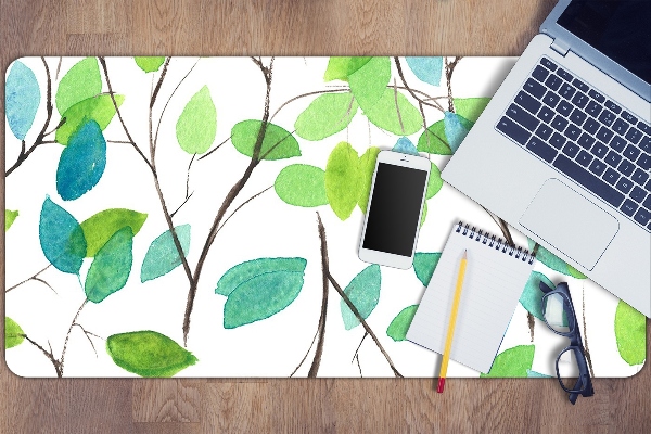 Tapis de bureau Brindilles vertes