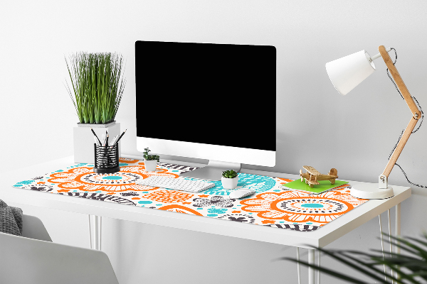 Sous-main bureau Fleurs pastel