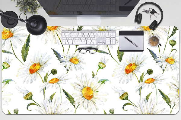 Tapis de bureau Champ de camomille