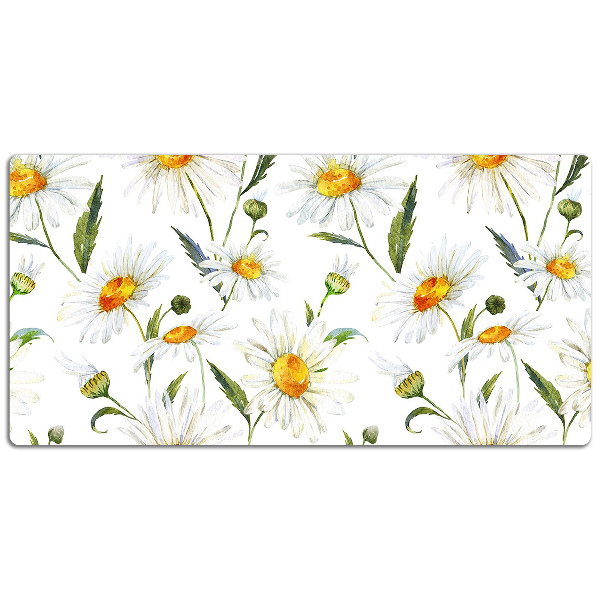 Tapis de bureau Champ de camomille