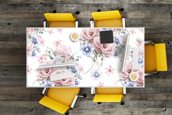 Sous-main bureau Bouquet délicat