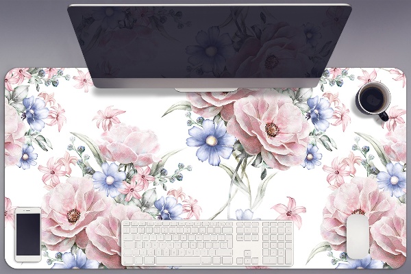 Sous-main bureau Bouquet délicat
