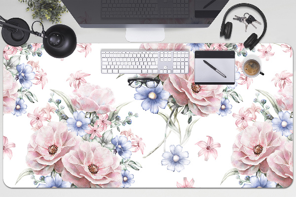 Sous-main bureau Bouquet délicat