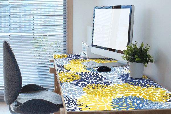 Sous-main bureau Fleurs de chrysanthème