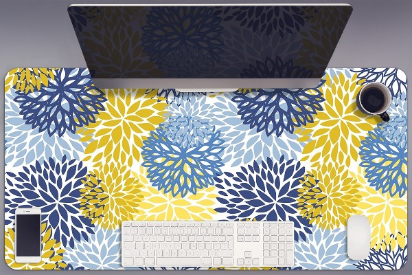 Sous-main bureau Fleurs de chrysanthème