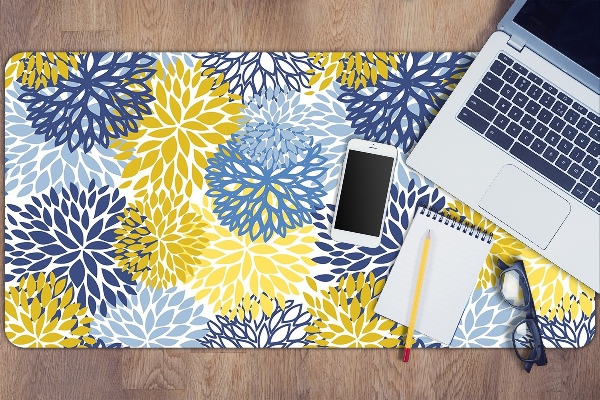 Sous-main bureau Fleurs de chrysanthème