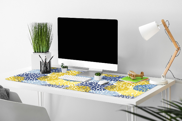 Sous-main bureau Fleurs de chrysanthème