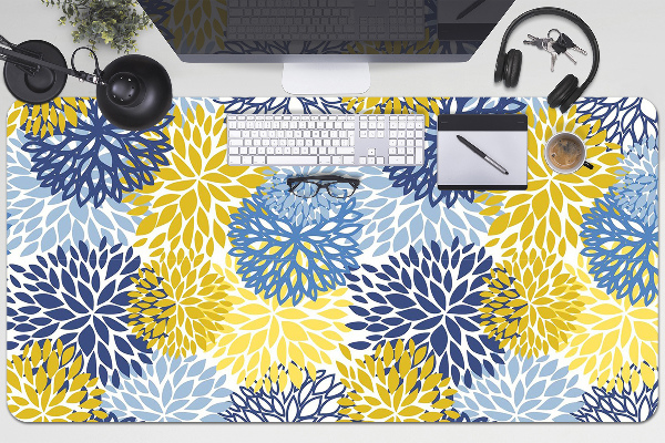 Sous-main bureau Fleurs de chrysanthème