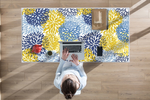Sous-main bureau Fleurs de chrysanthème
