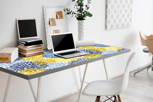 Sous-main bureau Fleurs de chrysanthème
