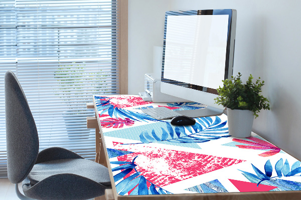 Protège bureau Feuilles et triangles
