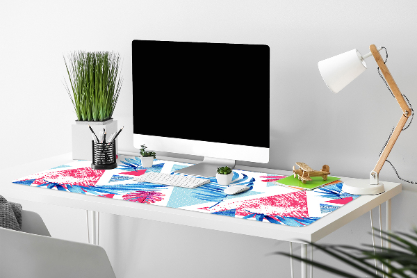 Protège bureau Feuilles et triangles