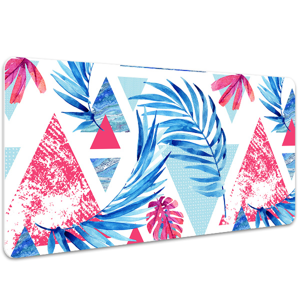 Protège bureau Feuilles et triangles