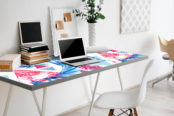 Protège bureau Feuilles et triangles