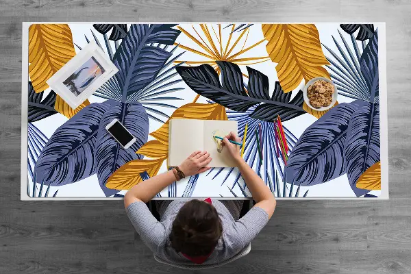 Sous-main bureau Feuilles de palmier