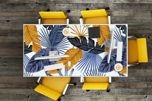 Sous-main bureau Feuilles de palmier