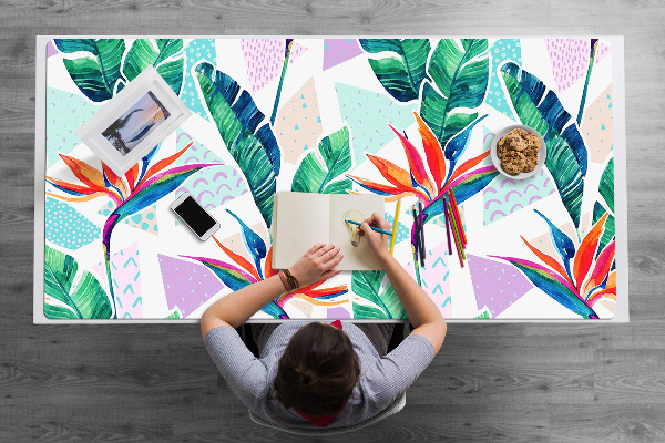 Sous-main bureau Flore tropicale