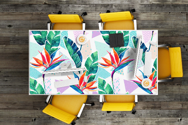 Sous-main bureau Flore tropicale