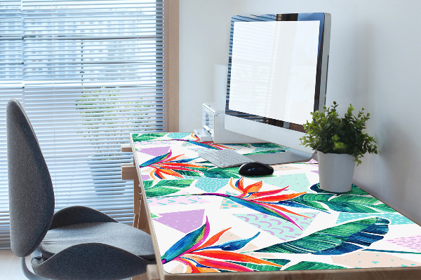 Sous-main bureau Flore tropicale