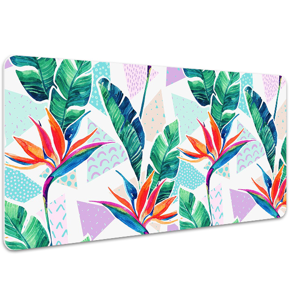 Sous-main bureau Flore tropicale