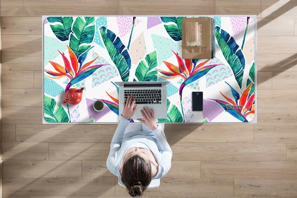 Sous-main bureau Flore tropicale