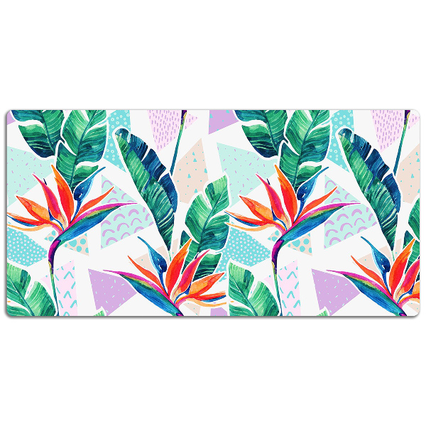 Sous-main bureau Flore tropicale