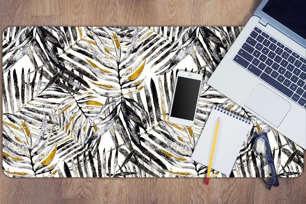 Sous main de bureau Feuilles noires