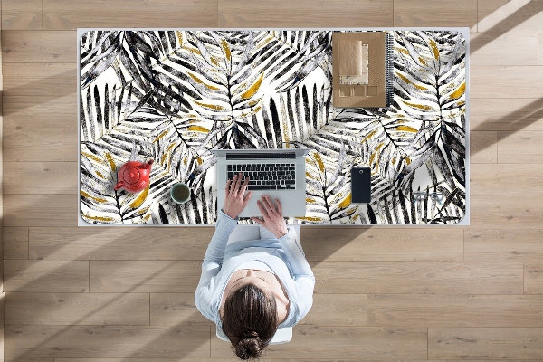 Sous main de bureau Feuilles noires