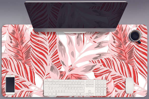 Sous-main bureau Jungle rose