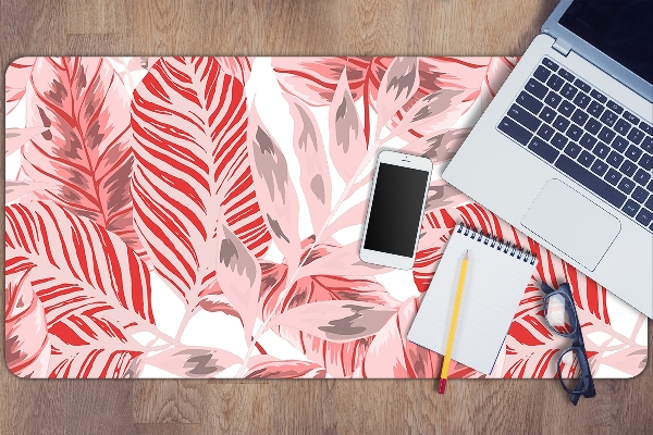Sous-main bureau Jungle rose