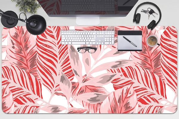 Sous-main bureau Jungle rose