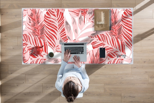 Sous-main bureau Jungle rose