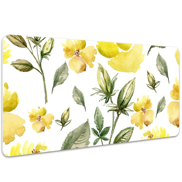 Tapis de bureau Fleurs jaunes