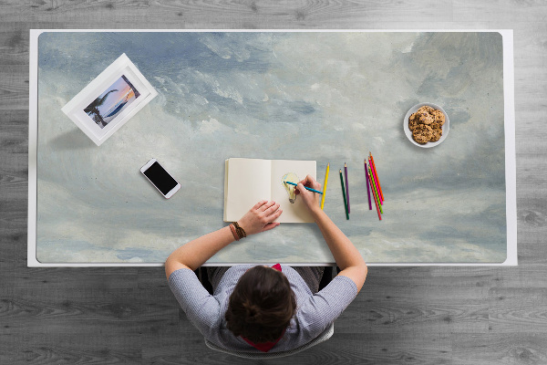 Protège bureau Nuages ​​bleus