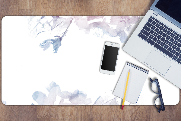 Sous-main bureau Roses pastel