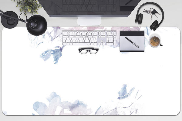 Sous-main bureau Roses pastel