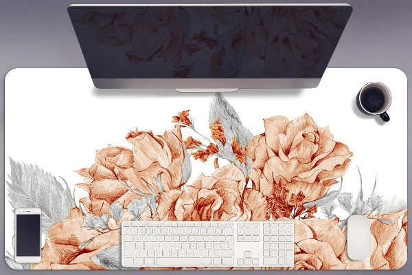 Sous main de bureau Roses épanouies